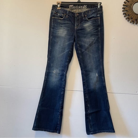 Madewell Distressed Flare Denim Jeans - Picture 16 of 16